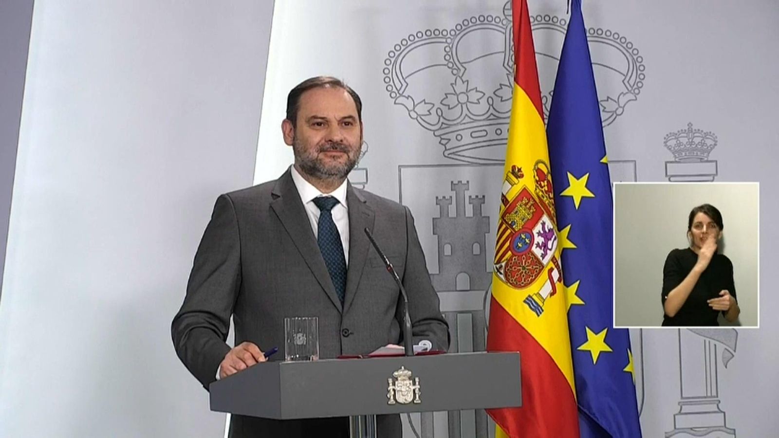 El ministre de Transports, Mobilitat i Agenda Urbana, José Luis Ábalos