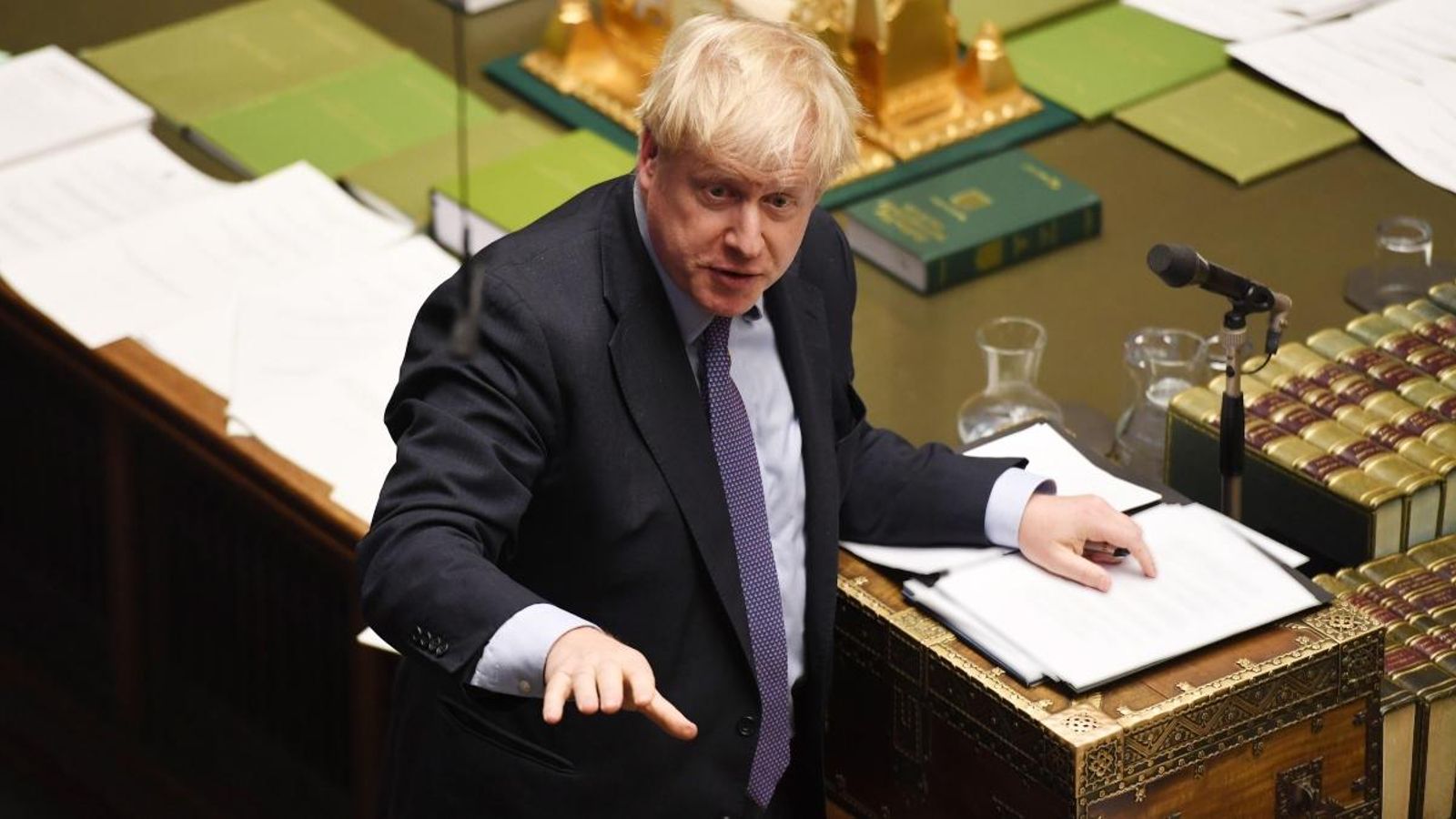 Johnson, durant el debat a la Cambra dels Comuns