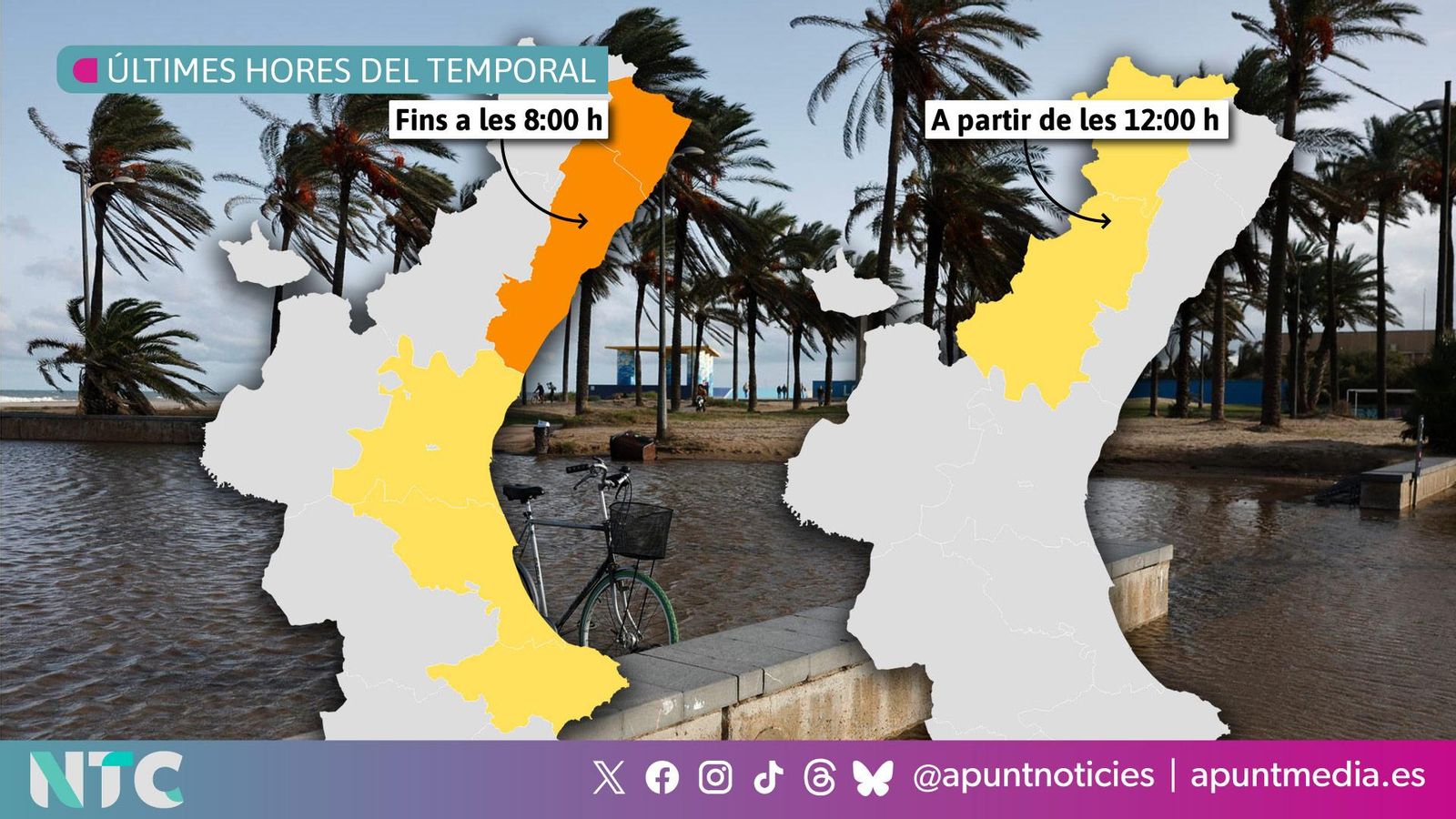Últimes hores del temporal a la Comunitat Valenciana