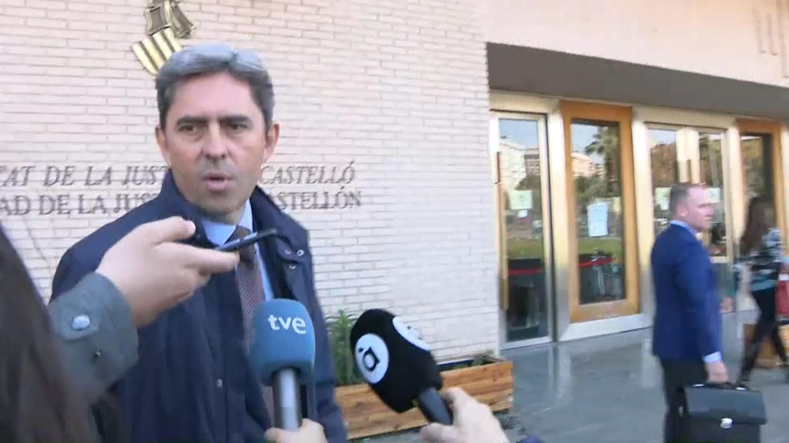 Vicente Rambla a l'eixida de la Ciutat de la Justícia de Castelló