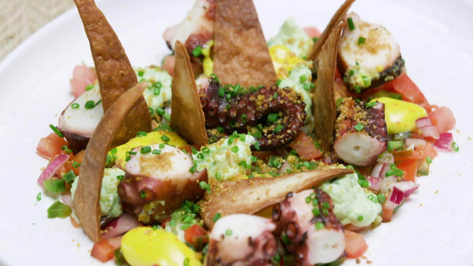 Salpicó temperat de polp