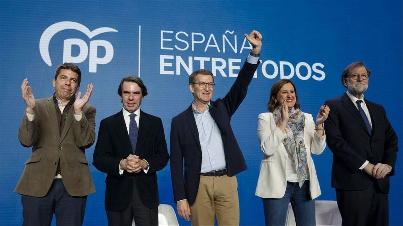 Mazón, Aznar, Feijoo, Català i Rajoy, aquest dissbte a València