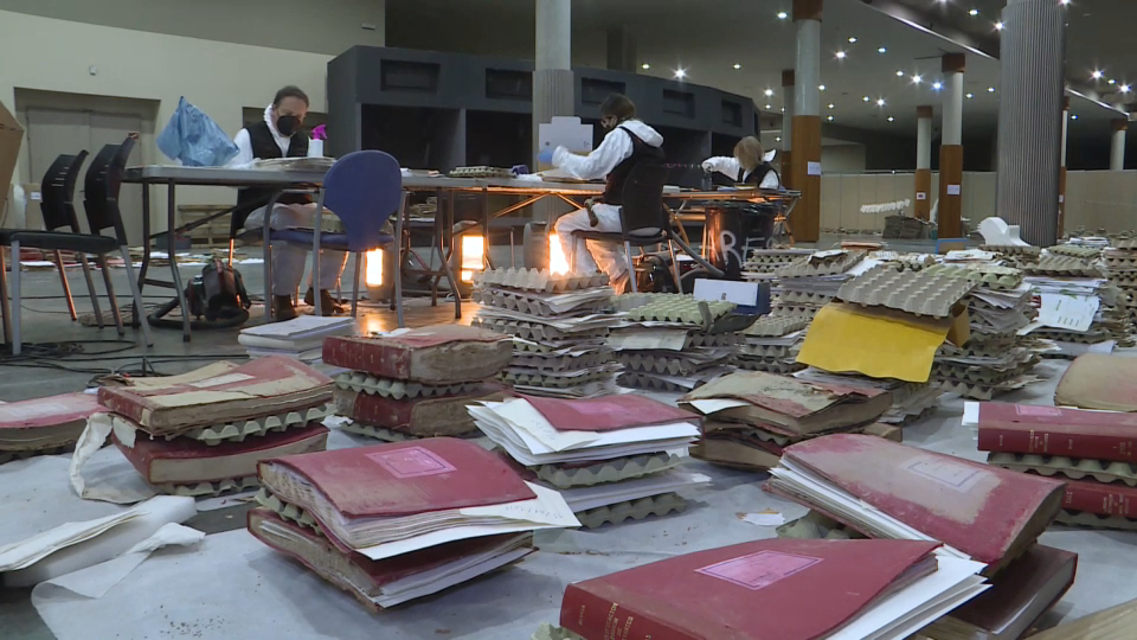 L'IVCR+i treballa en la recuperació de més de 2.200 llibres i 3.000 caixes d'arxius