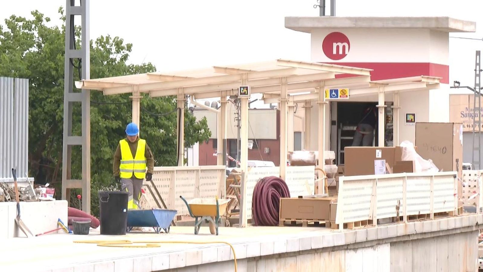 La nova estació de Paiporta, en obres