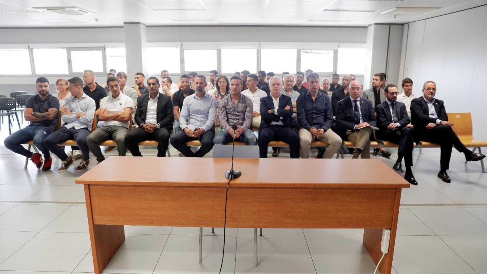 Primer dia del juí a exdirectius i exjugadors del Llevant i el Saragossa.