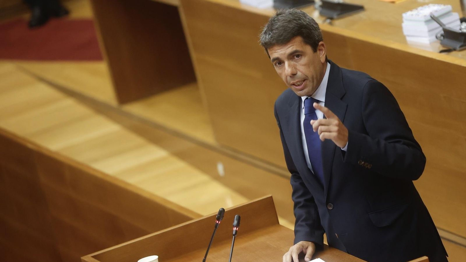 Mazón, durant el discurs d'investidura aquest dijous en les Corts