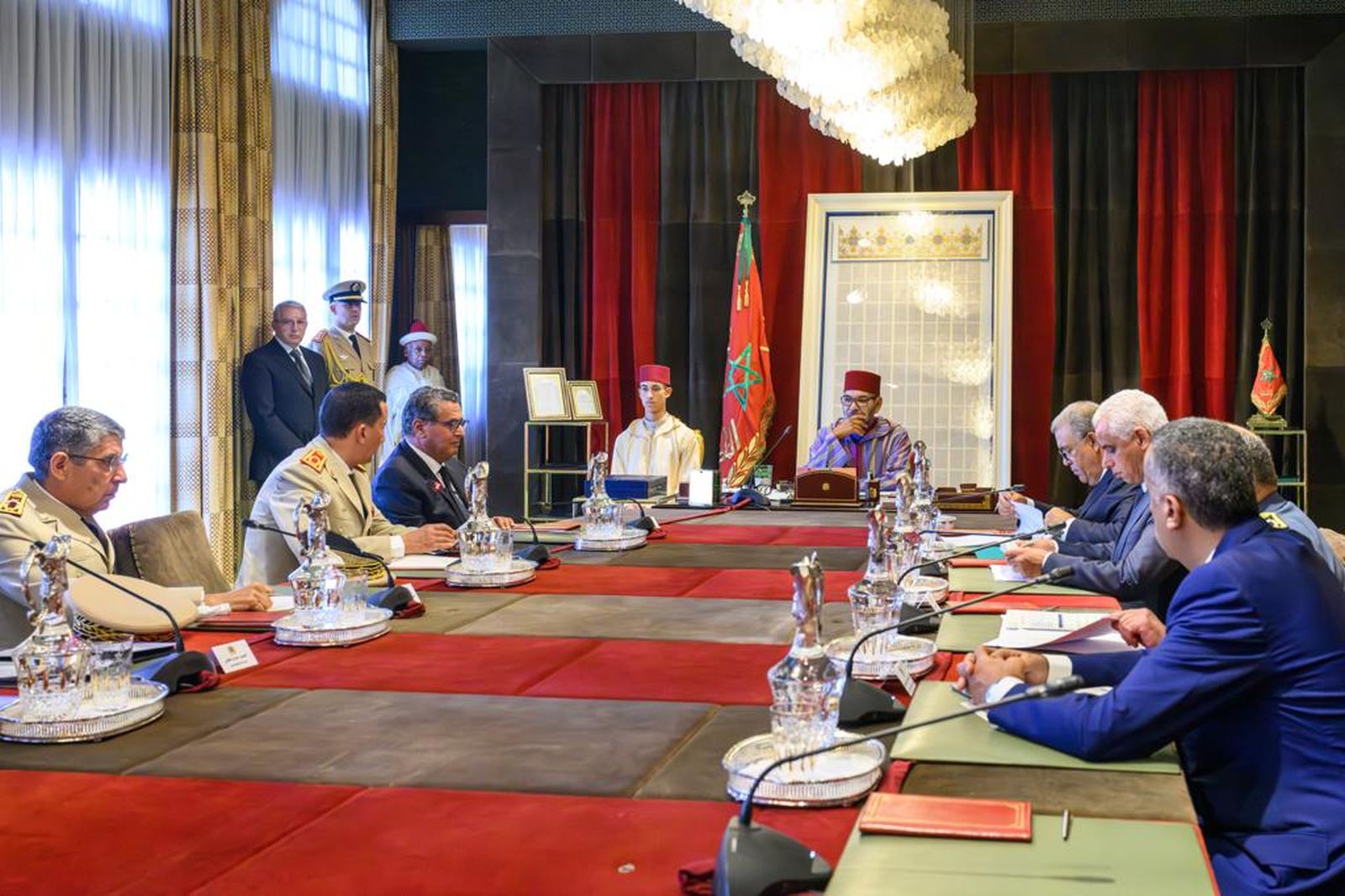El rei del Marroc, Mohammed VI, en una reunió aquest dissabte a Rabat