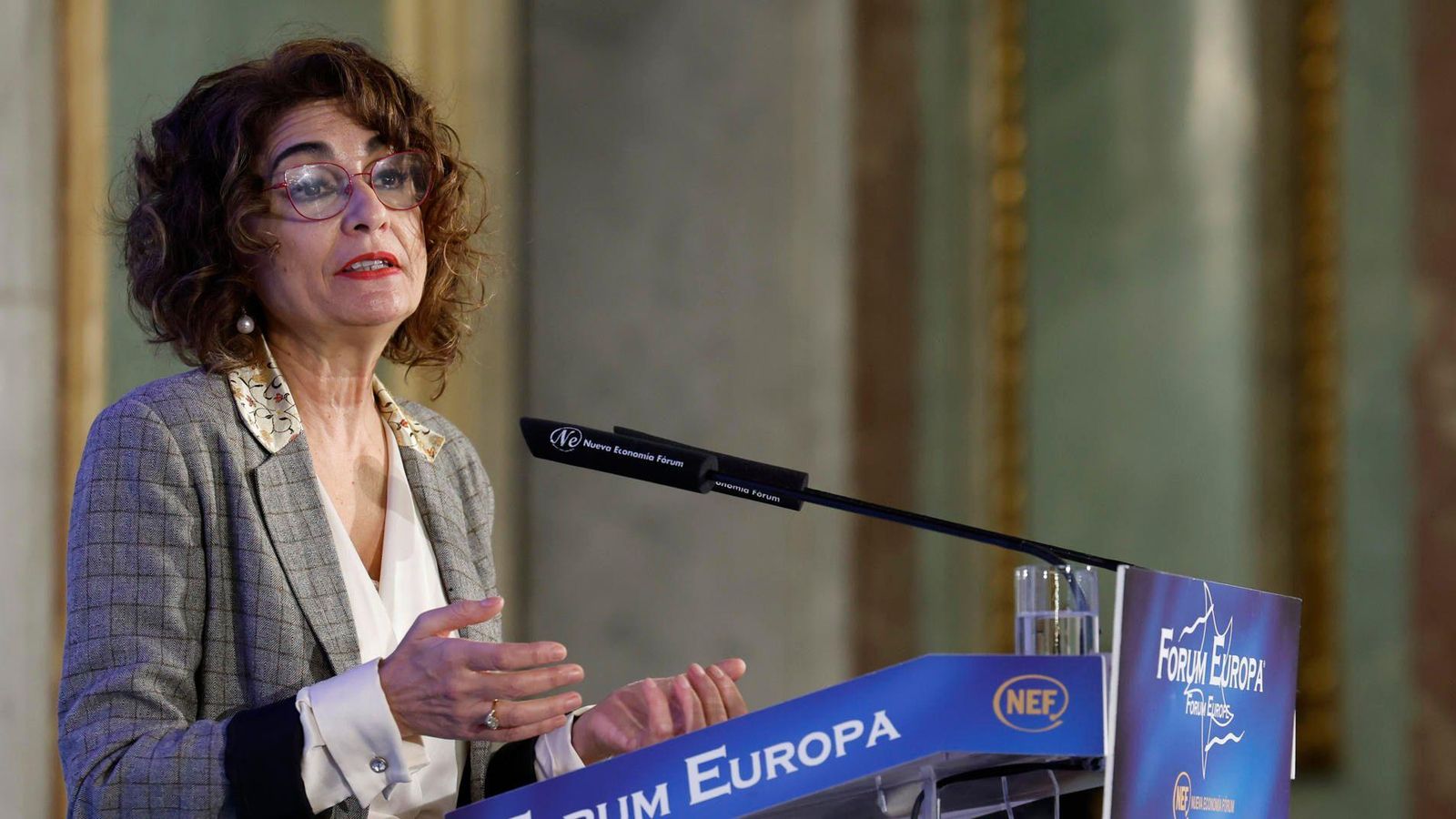 La vicepresidenta i ministra María Jesús Montero, aquest dijous