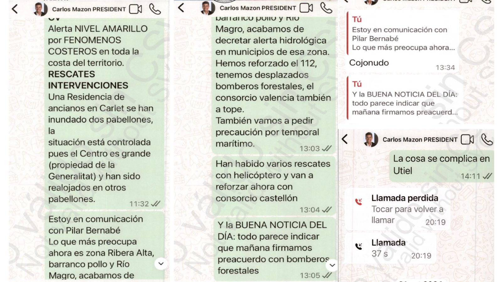 Conversa entre Pradas i Mazón