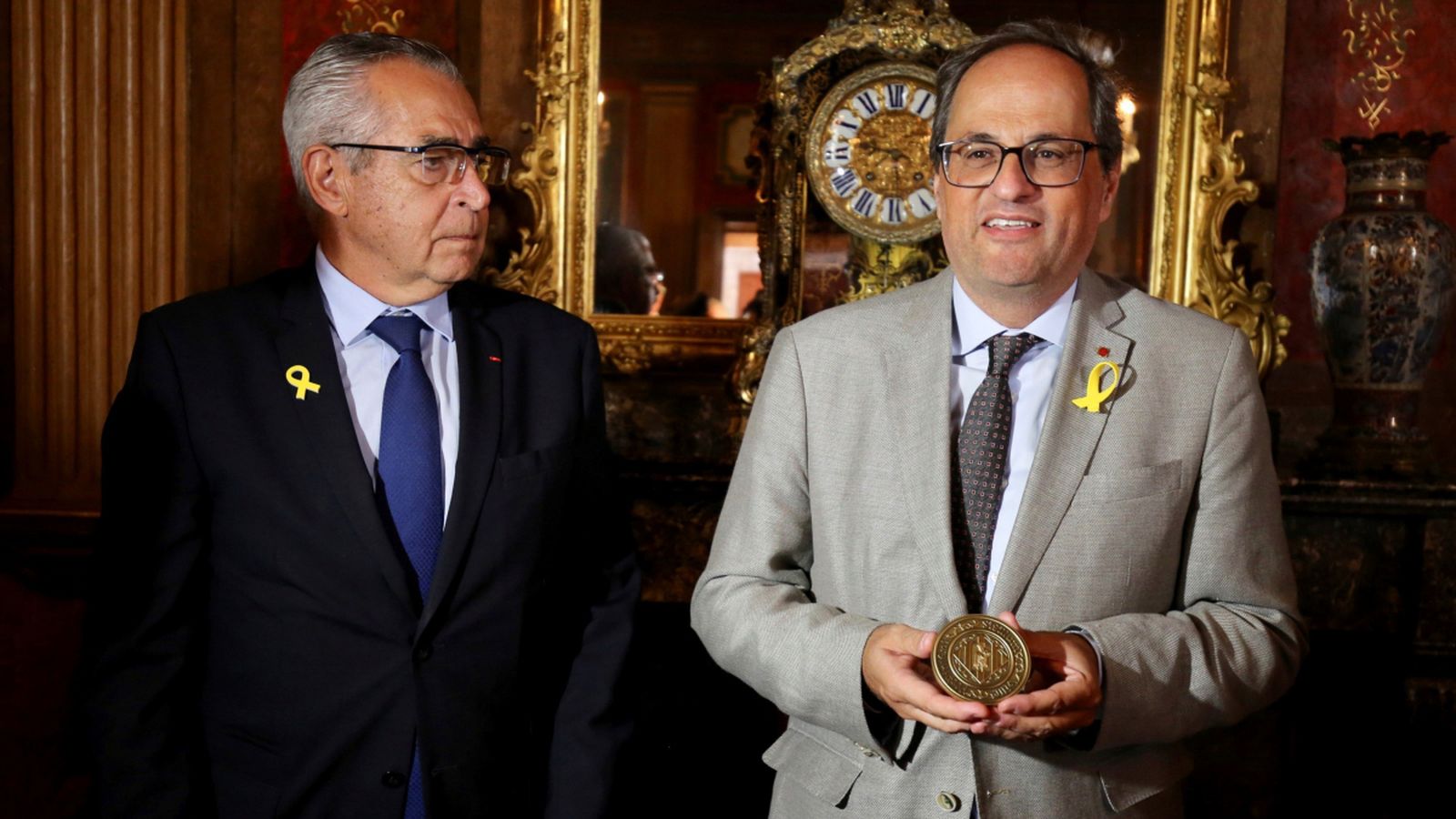 Quim Torra durant una visita a Perpinyà la setmana passada
