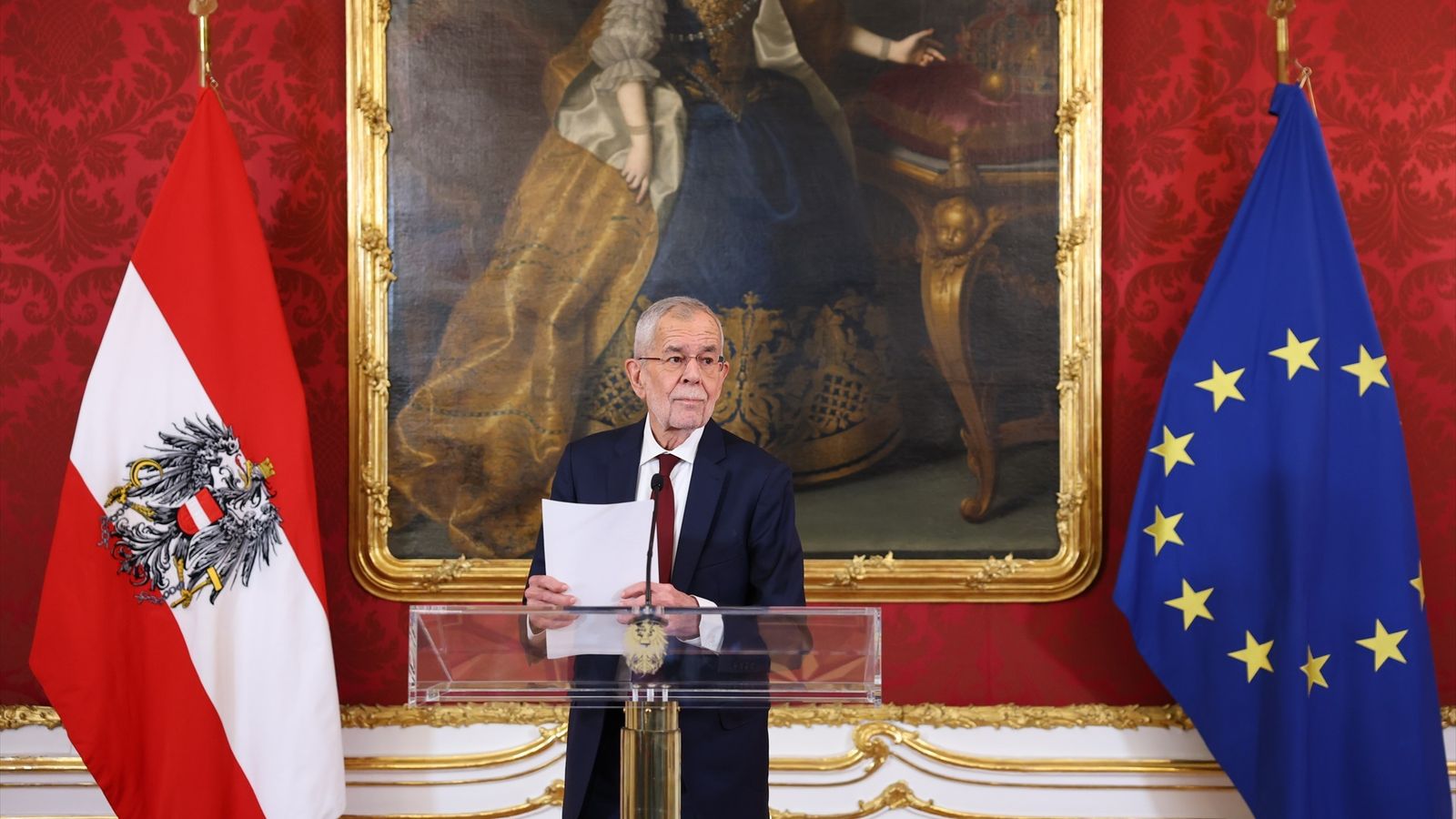 El president austríac, Alexander Van der Bellen, a Viena