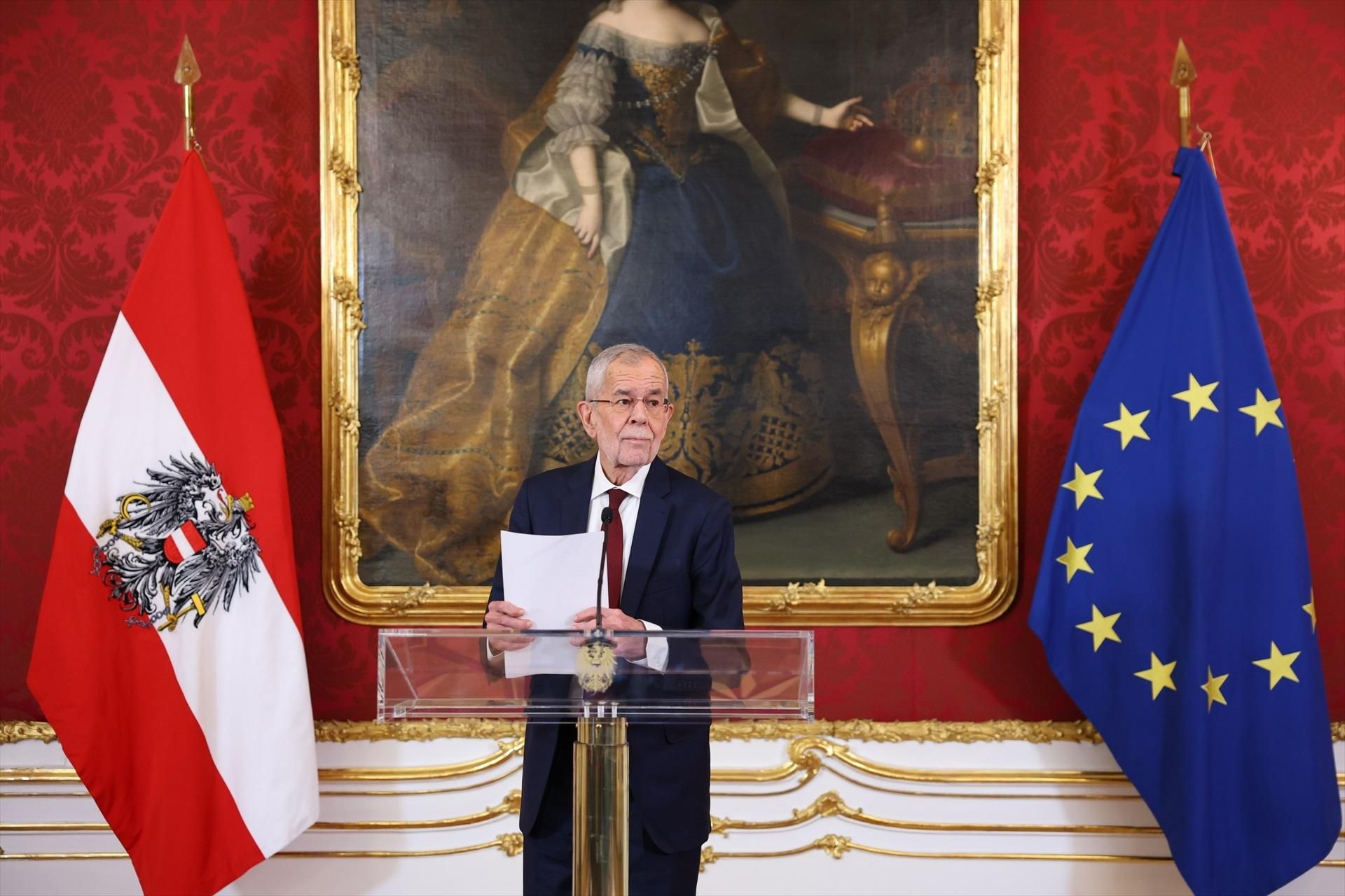 El president austríac, Alexander Van der Bellen, a Viena