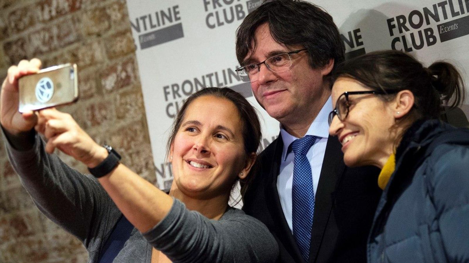 L'expresident de la Generalitat de Catalunya, Carles Puigdemont, en una conferència a Londres