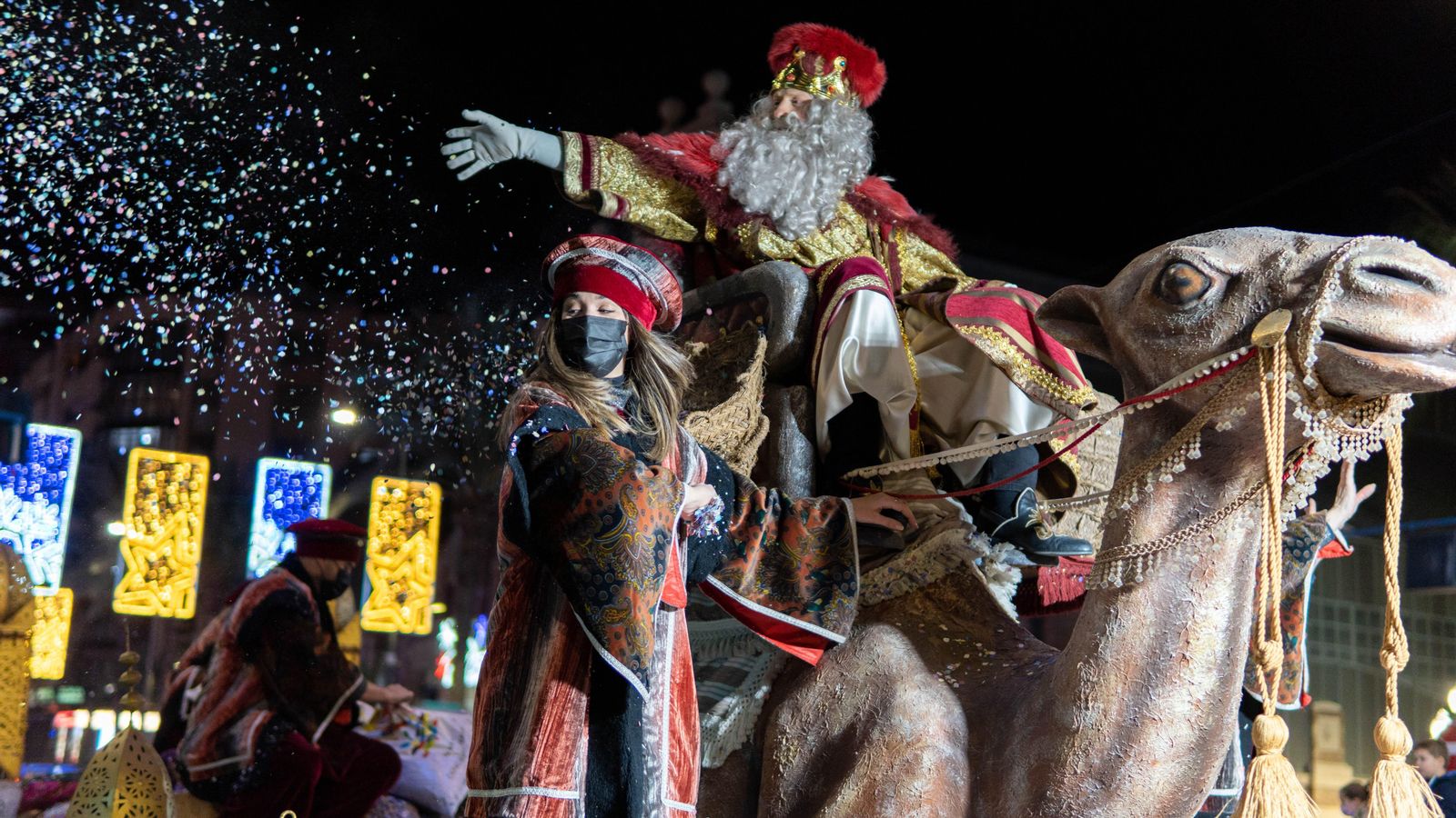 El rei Melcior recorre els carrers de la ciutat d'Alacant, en una imatge d'arxiu