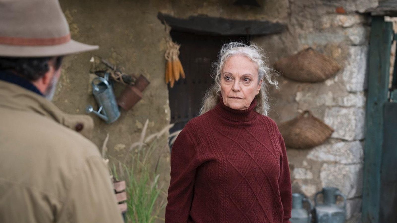 L'actriu Isabel Rocatti, en una imatge del rodatge