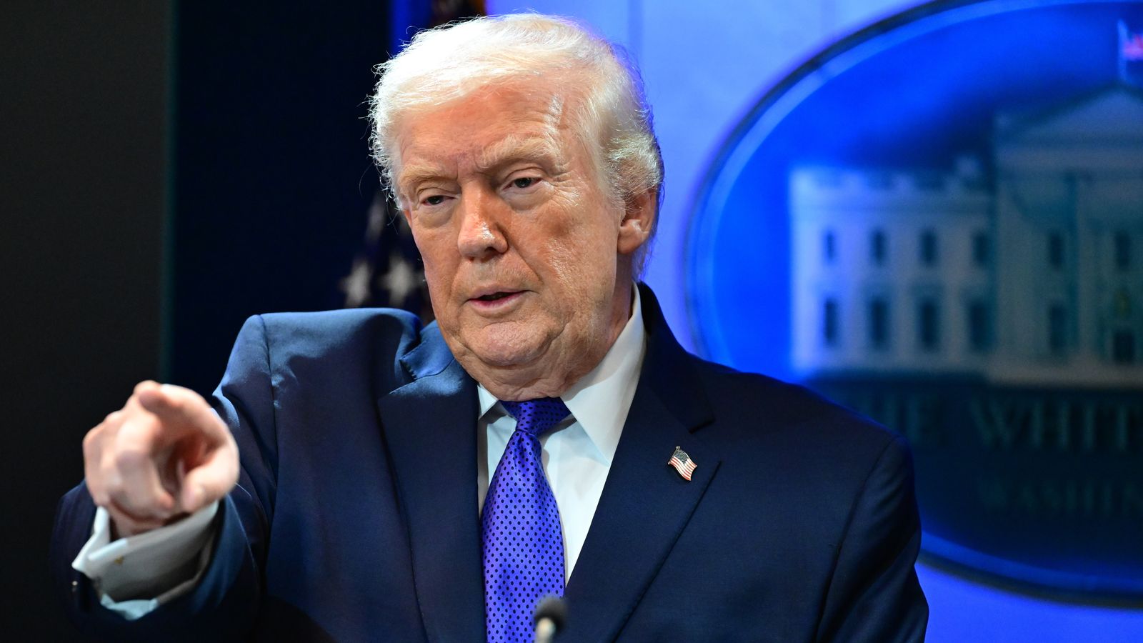 Trump, en una roda de premsa a la Casa Blanca