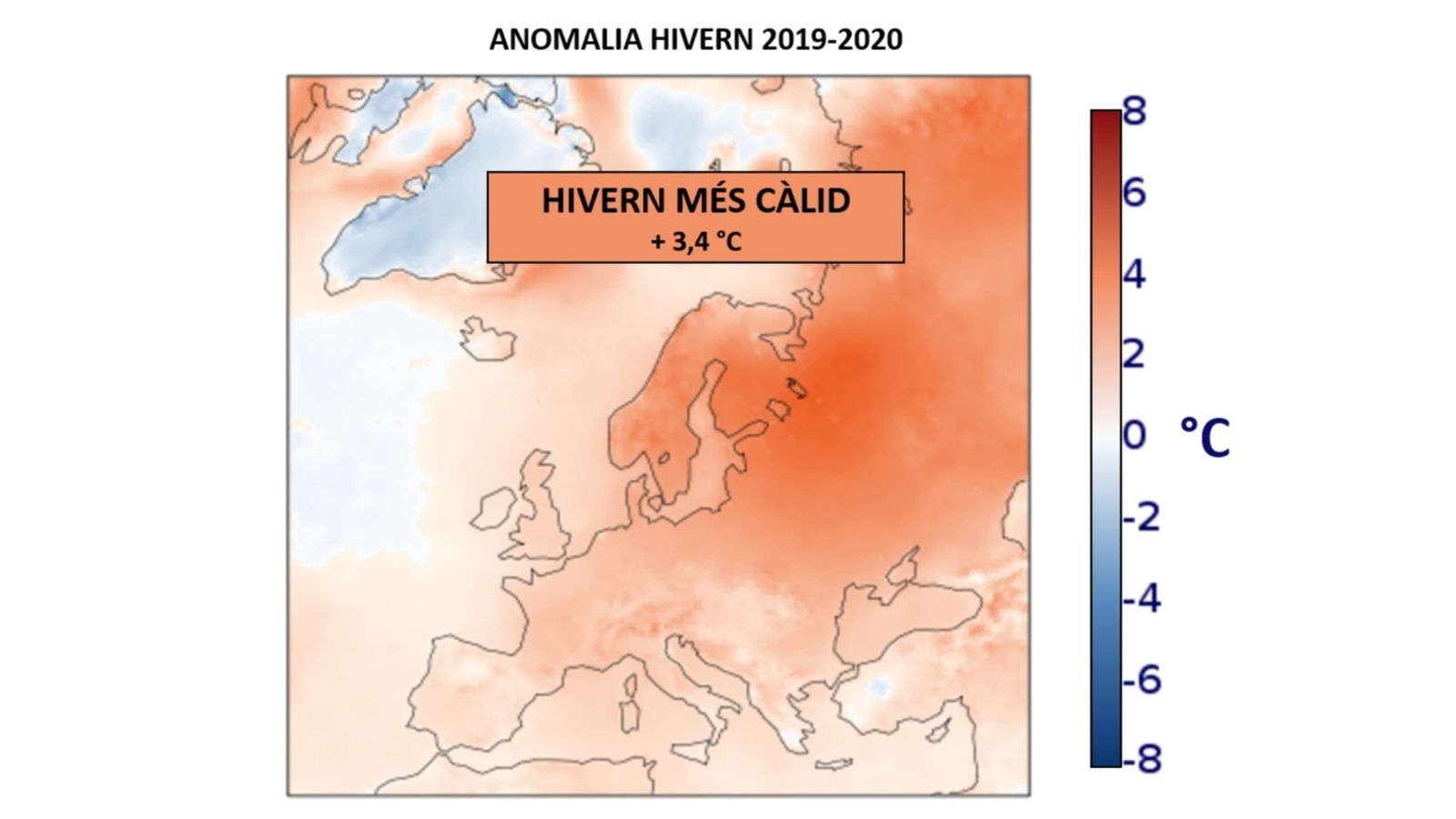 L'hivern de 2020, el més càlid des que es tenen registres a escala europea