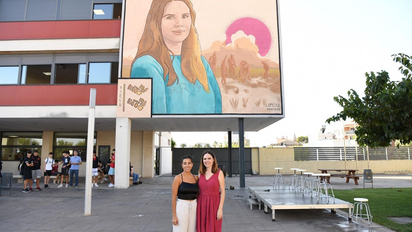 El mural de lainvestigadora valenciana Belén Franch