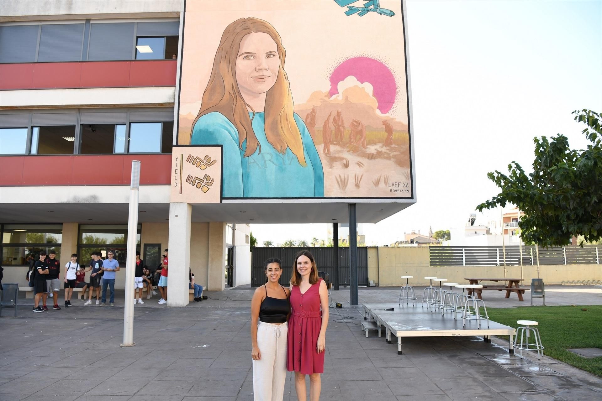 El mural de la investigadora valenciana Belén Franch El mural de lainvestigadora valenciana Belén Franch