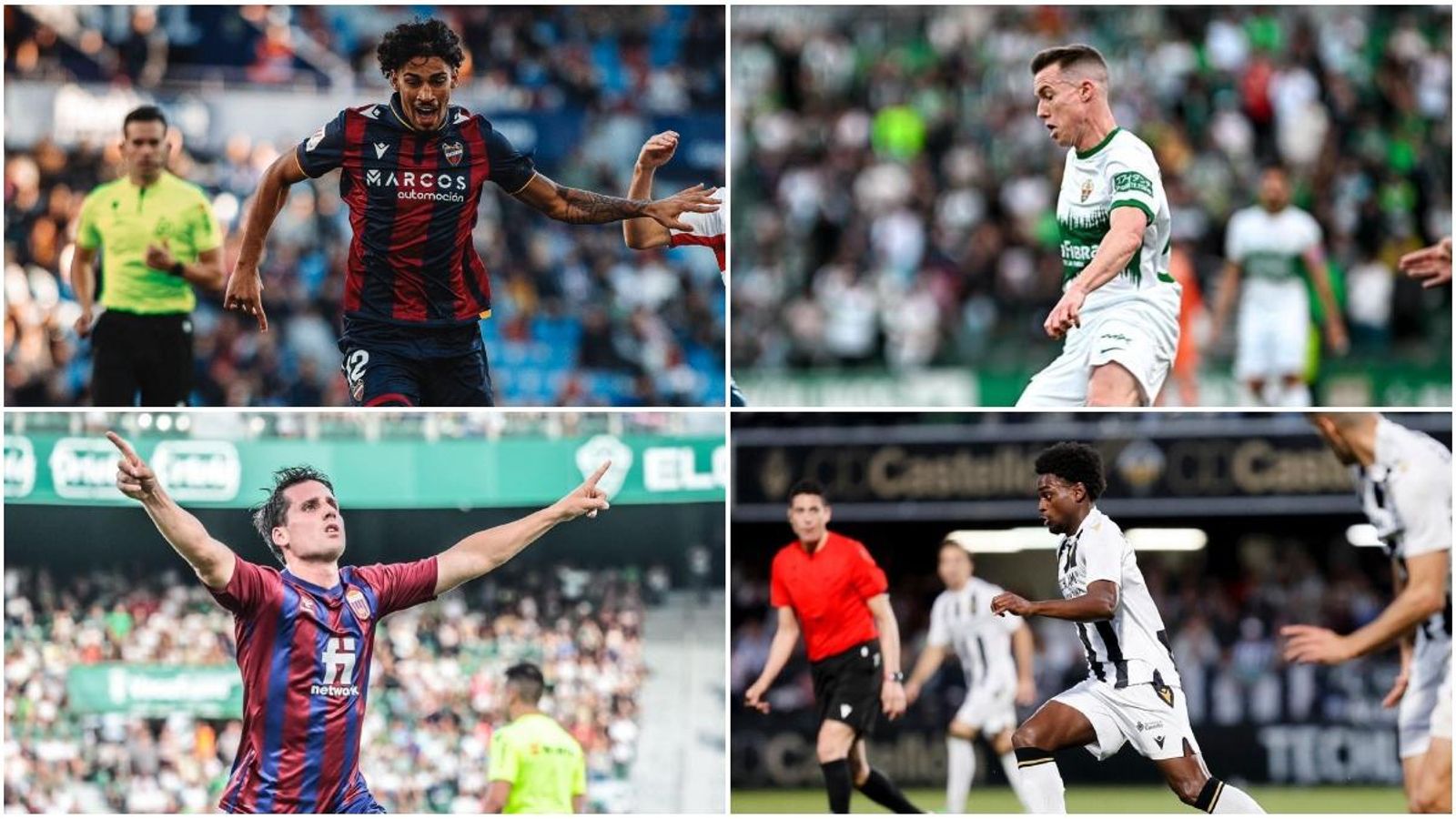 Llevant, Elx, CD Eldense i Castelló, els quatre equips valencians en Segona Divisió