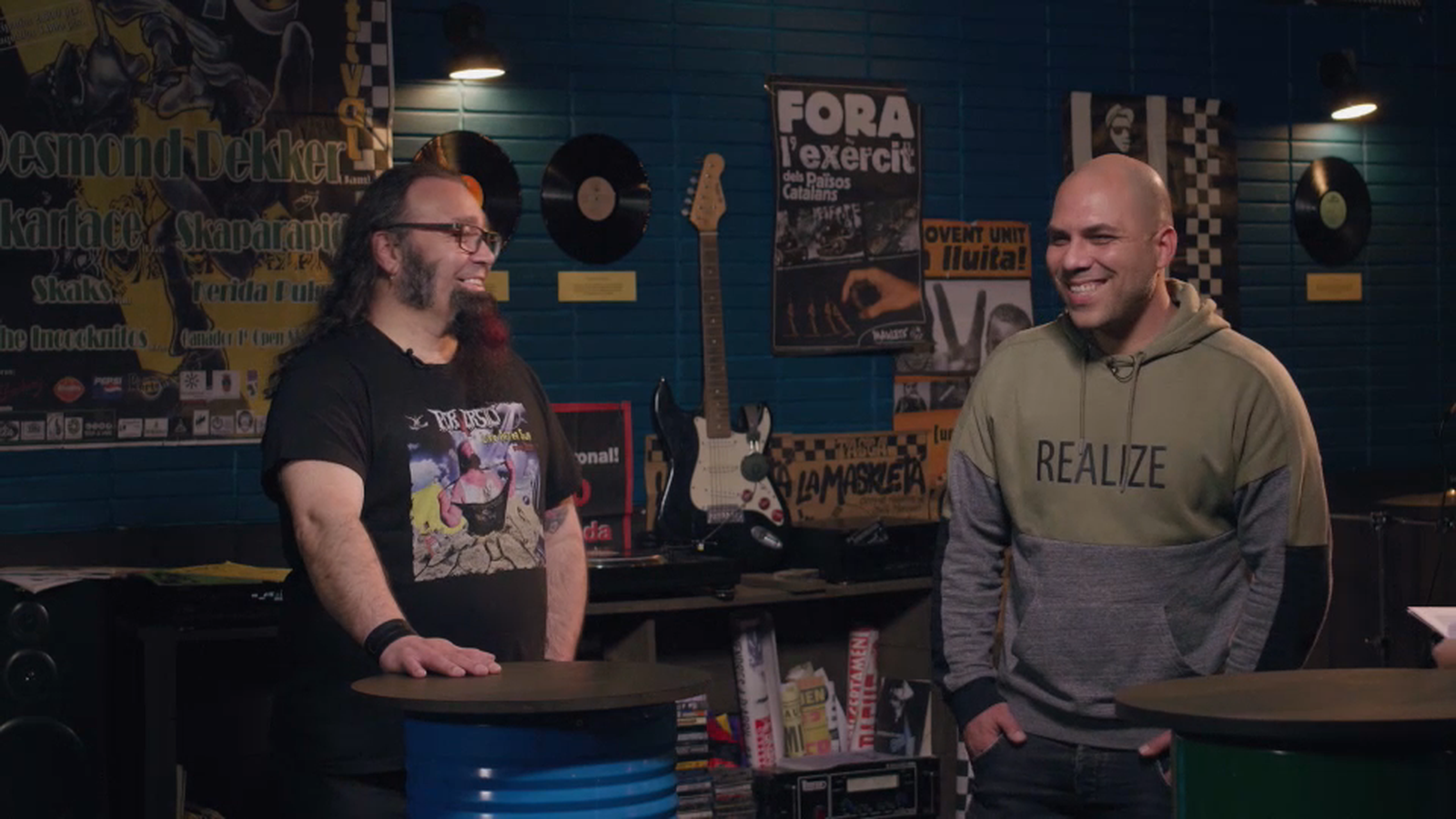 Iván Gosp, cantant d'Aspencat, durant la seua intervenció en el programa 'La maskletà'