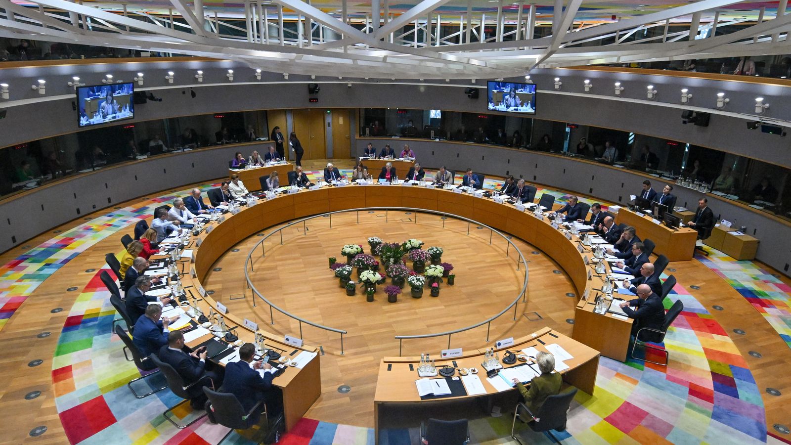 Taula redona de la cimera del Consell Europeu