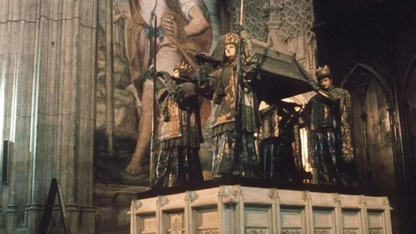 Panteó familiar de Cristòfor Colom a la catedral de Sevilla Panteó familiar de Cristóbal Colón en la Catedral de Sevilla