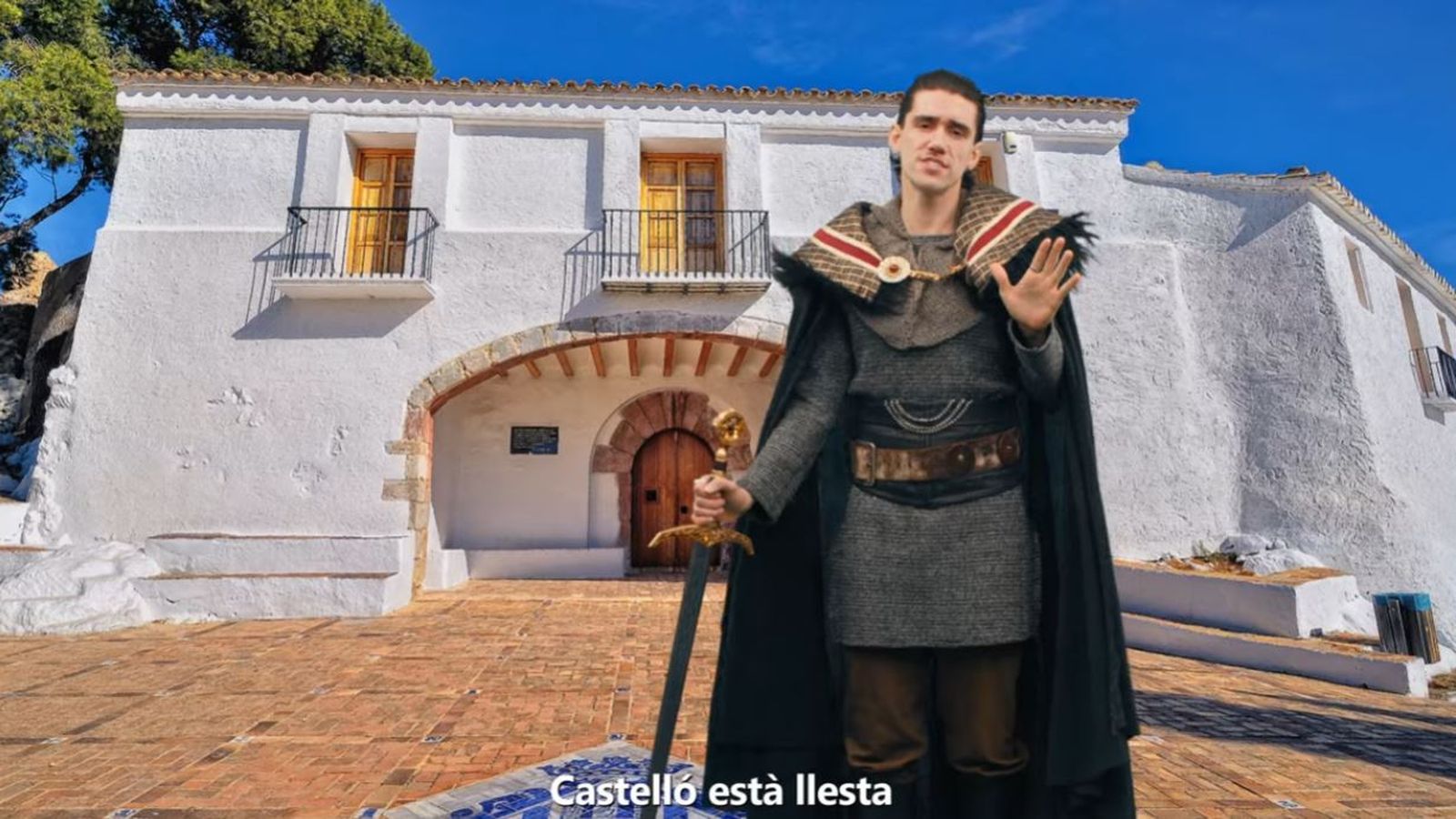 Una de les escenes del videoclip que protagonitza el mateix Tacho i que situa davant d'enclaus icònics de la festa, com ara l'ermita