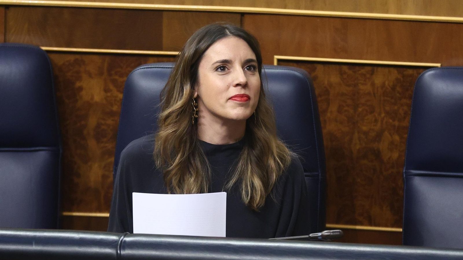 La ministra d'Igualtat, Irene Montero, en el Congrés (arxiu)