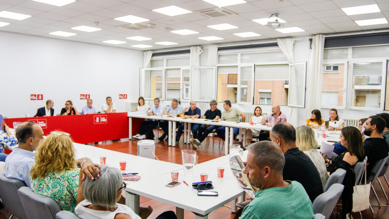 Reunió de la comissió executiva regional del PSOE d’Aragó