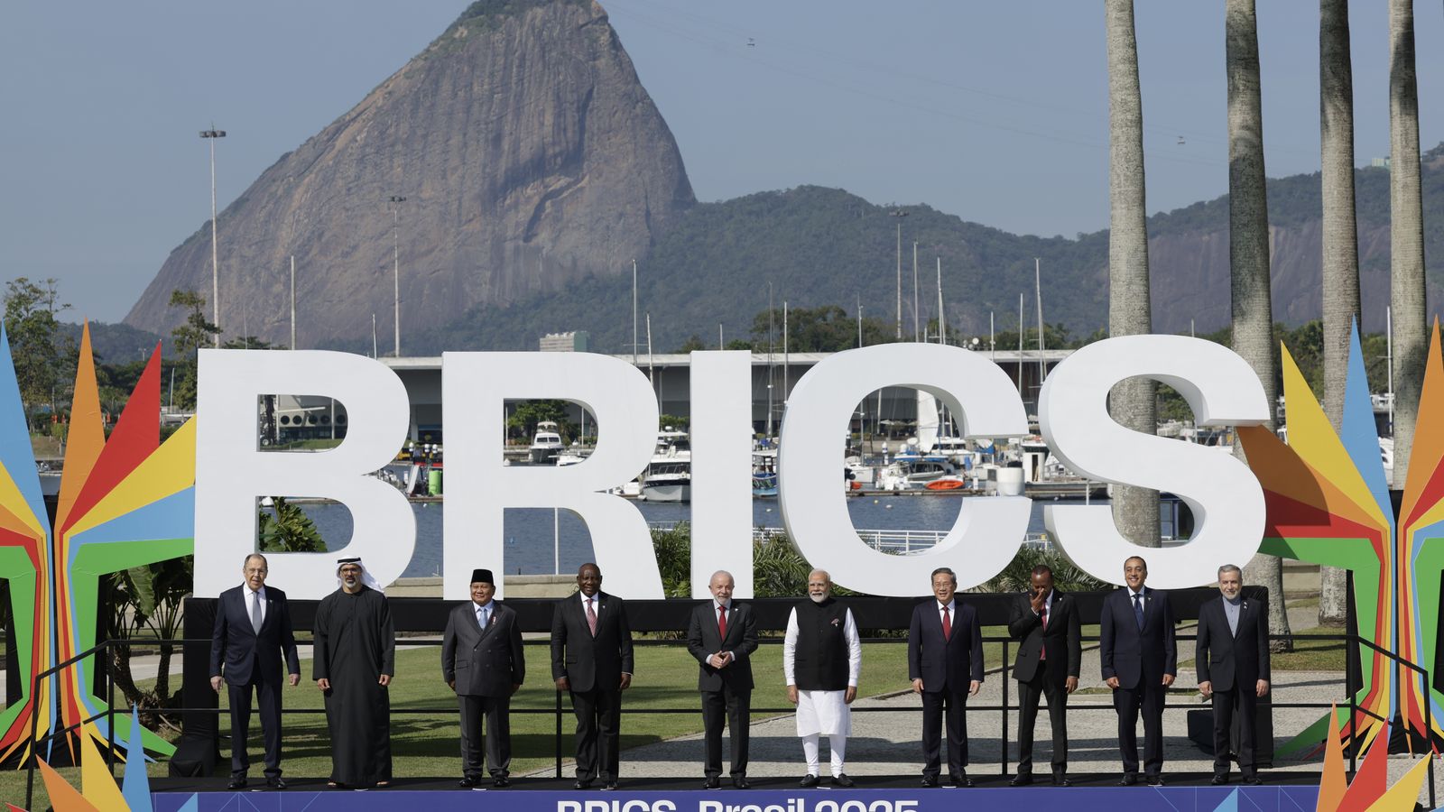 Foto dels liders mundials assistents a la trobada BRICS