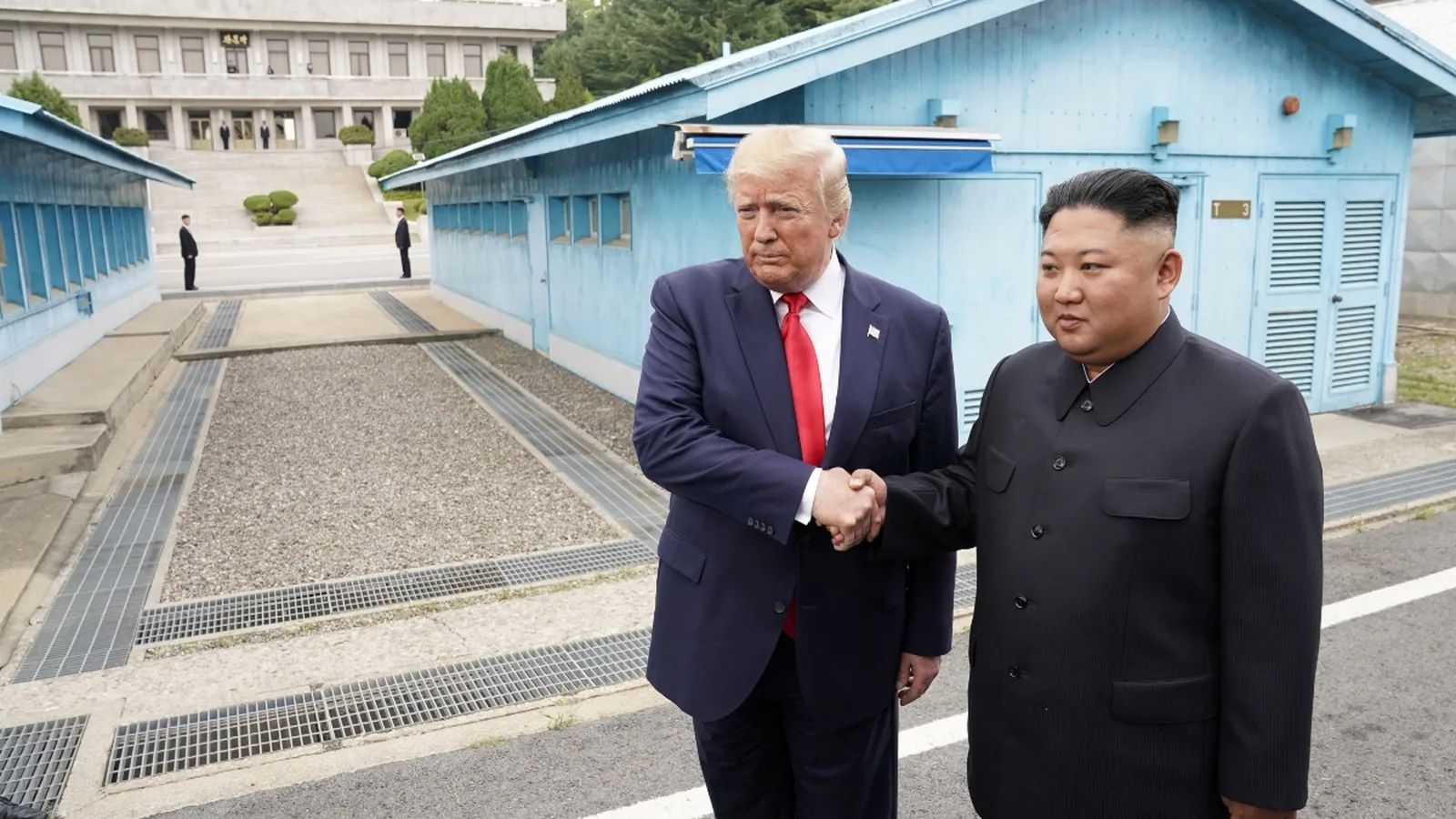 Imatge d'arxiu del líder dels Estats Units, Donald Trump, i el seu homòleg nord-coreà, Kim Jong-un