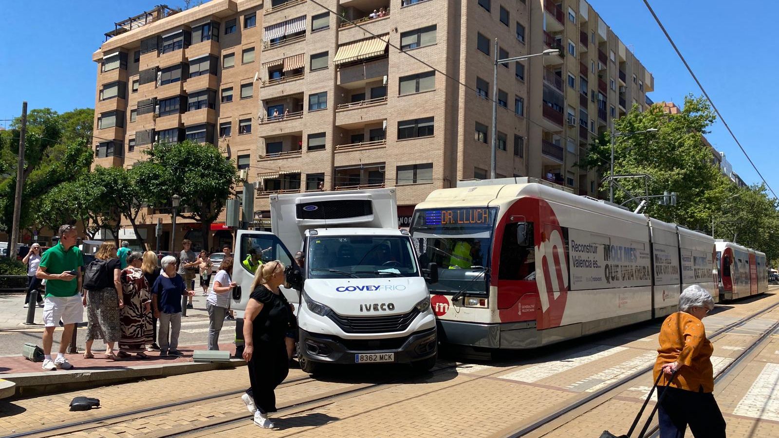 La col·lisió s'ha produït al barri de Benimaclet, a la ciutat de València