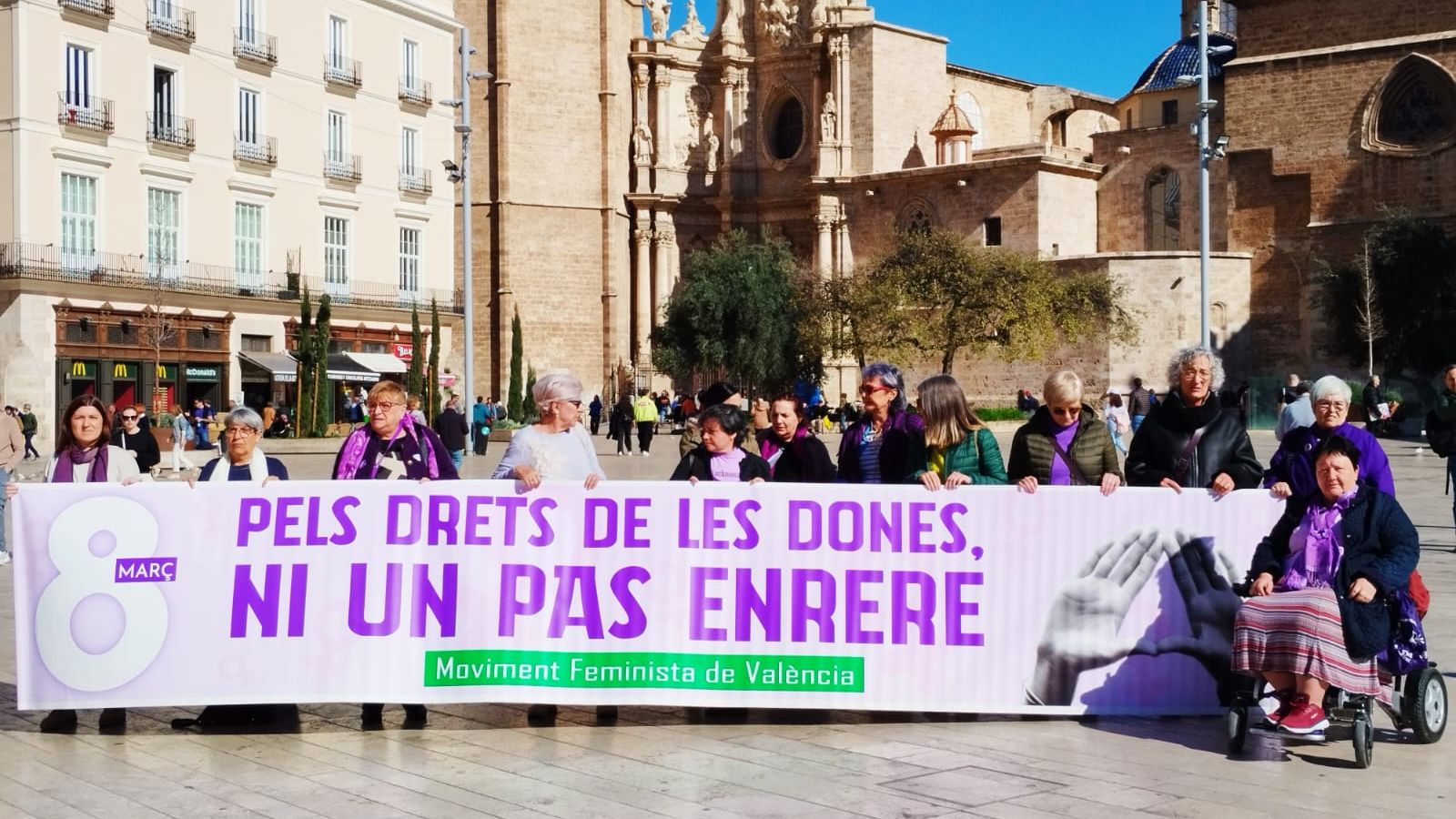 El Moviment Feminista de València presenta la manifestació del 8M