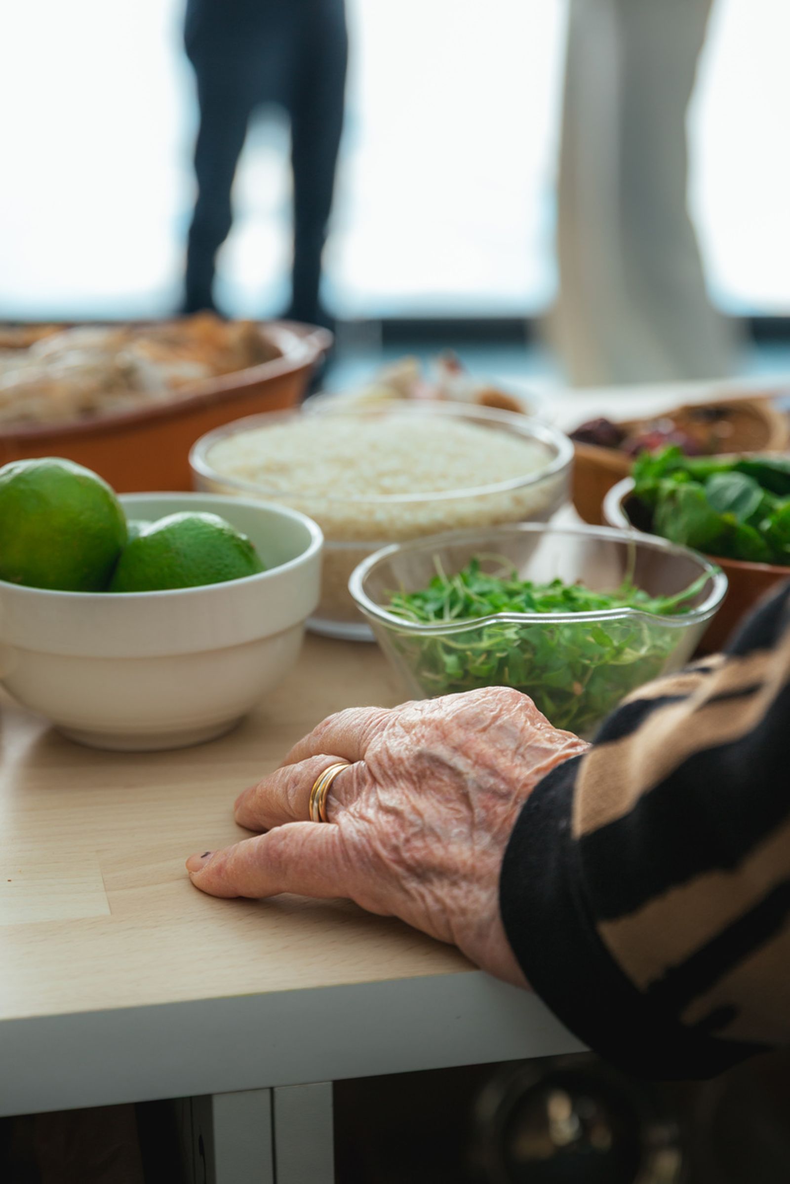 Detall ingredients taula cuina