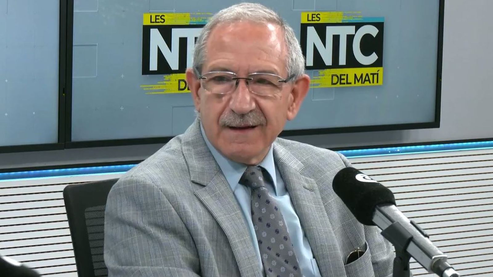 Antonio Vercher en la seua última visita a À Punt, abril 2023