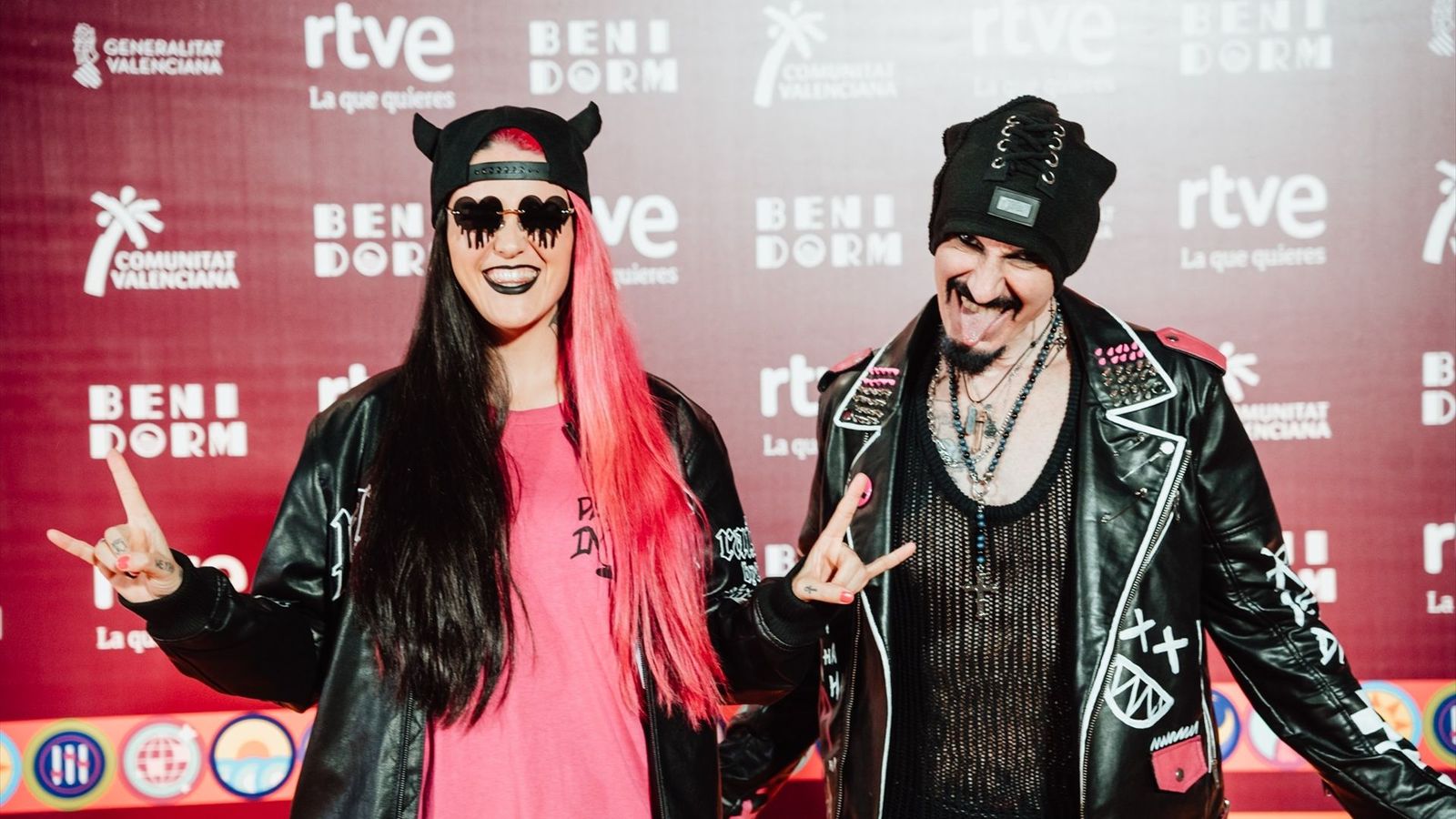 Megara en la catifa taronja del Benidorm Fest d'enguany