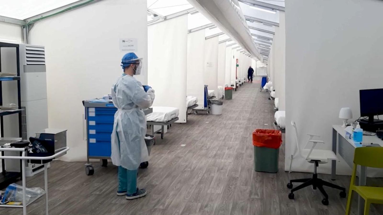 Imatge de l'hospital de campanya d'Alacant