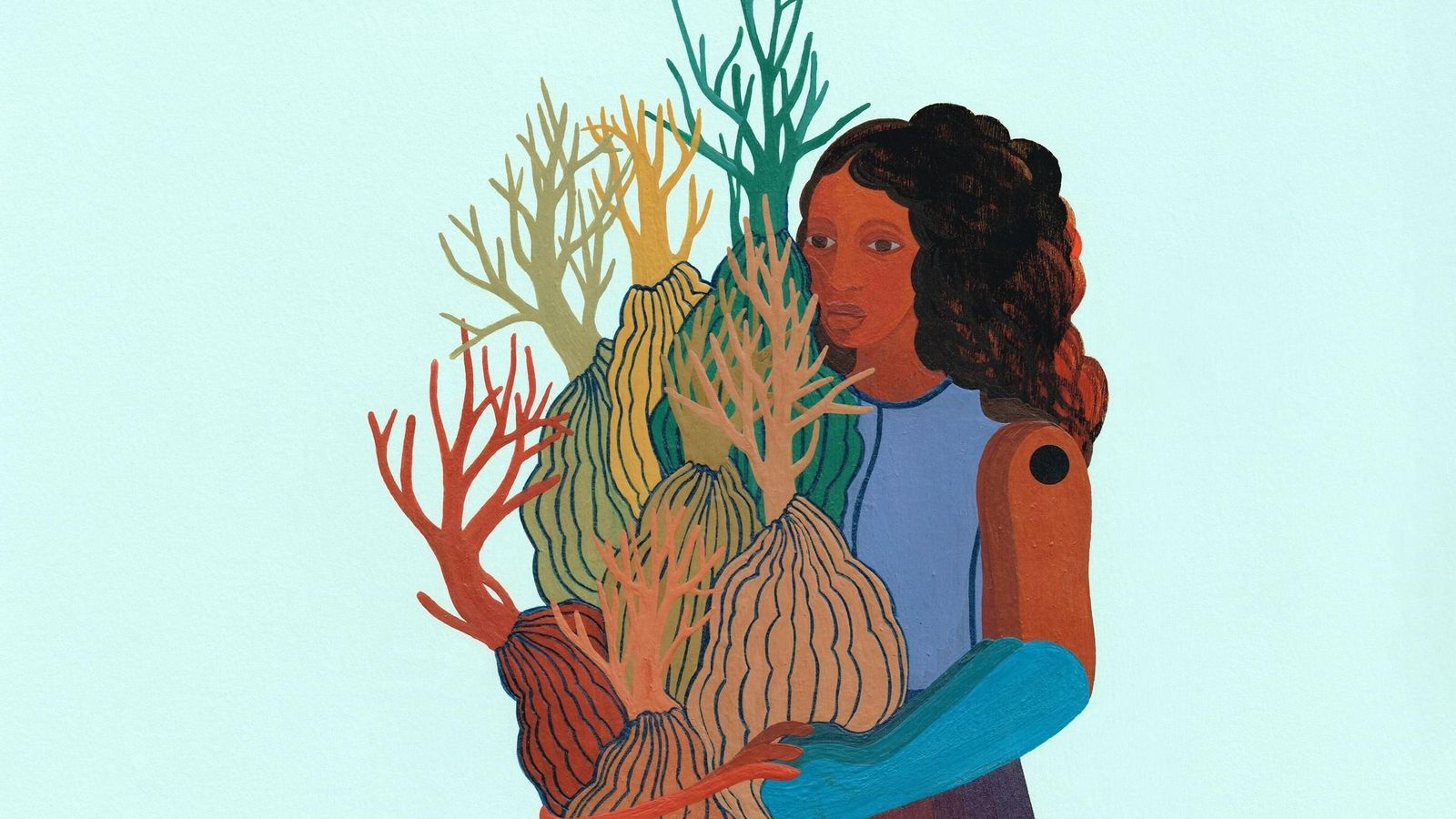 Una de les obres de l'artista Otobong Nkanga Una de les obres de l'artista Otobong Nkanga