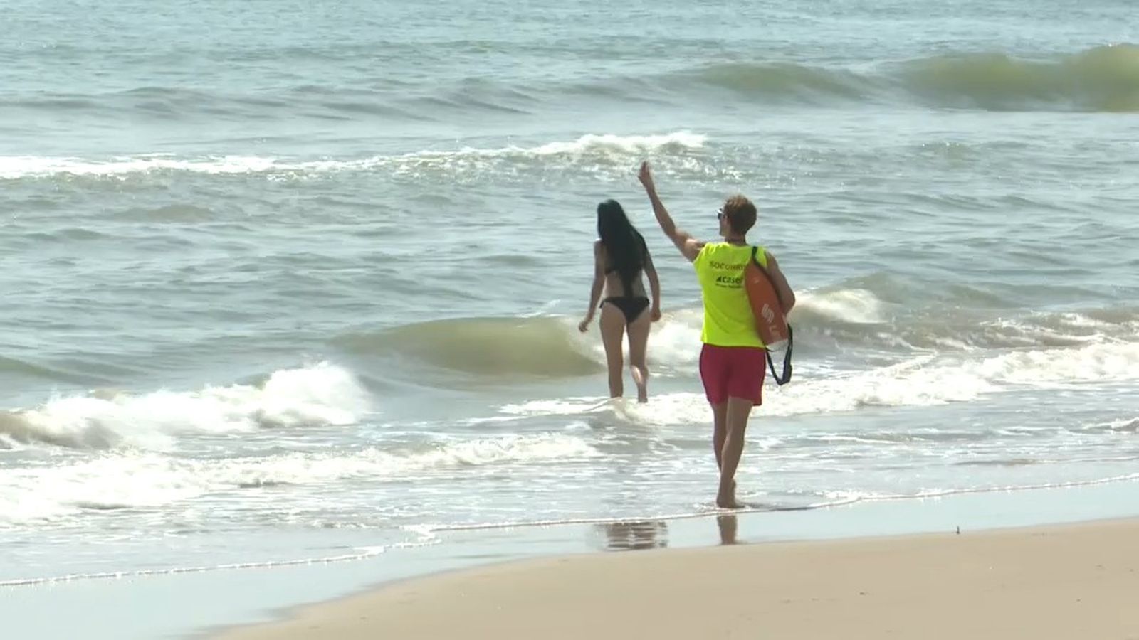 La platja de Motilla, este dimecres