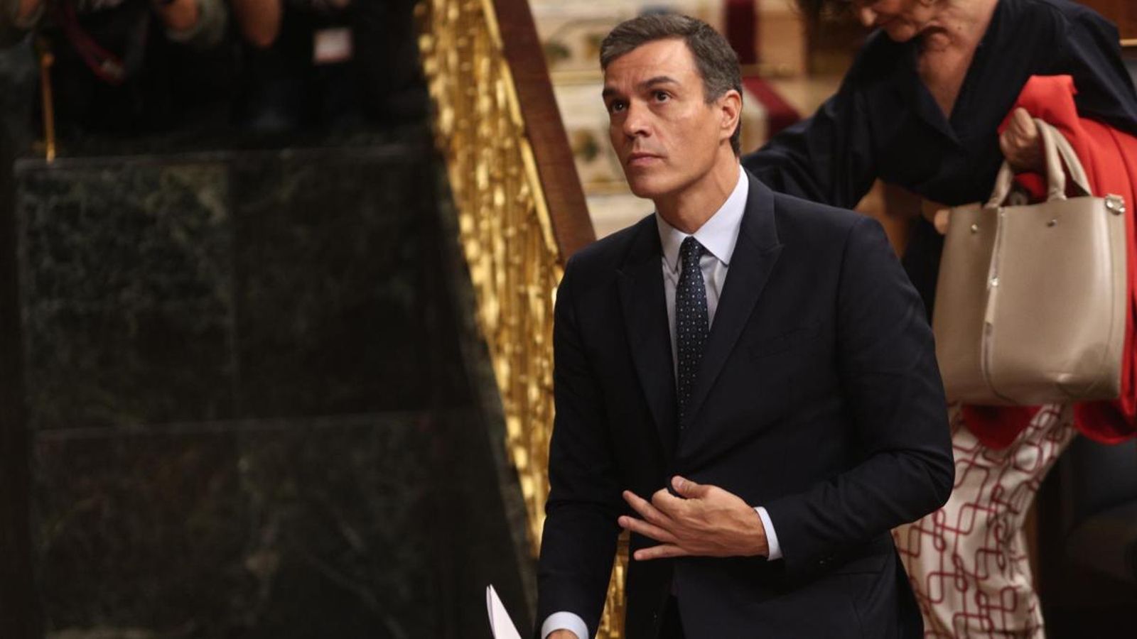 El candidat a la presidència del govern, Pedro Sánchez, en una imatge d'arxiu al Congrés
