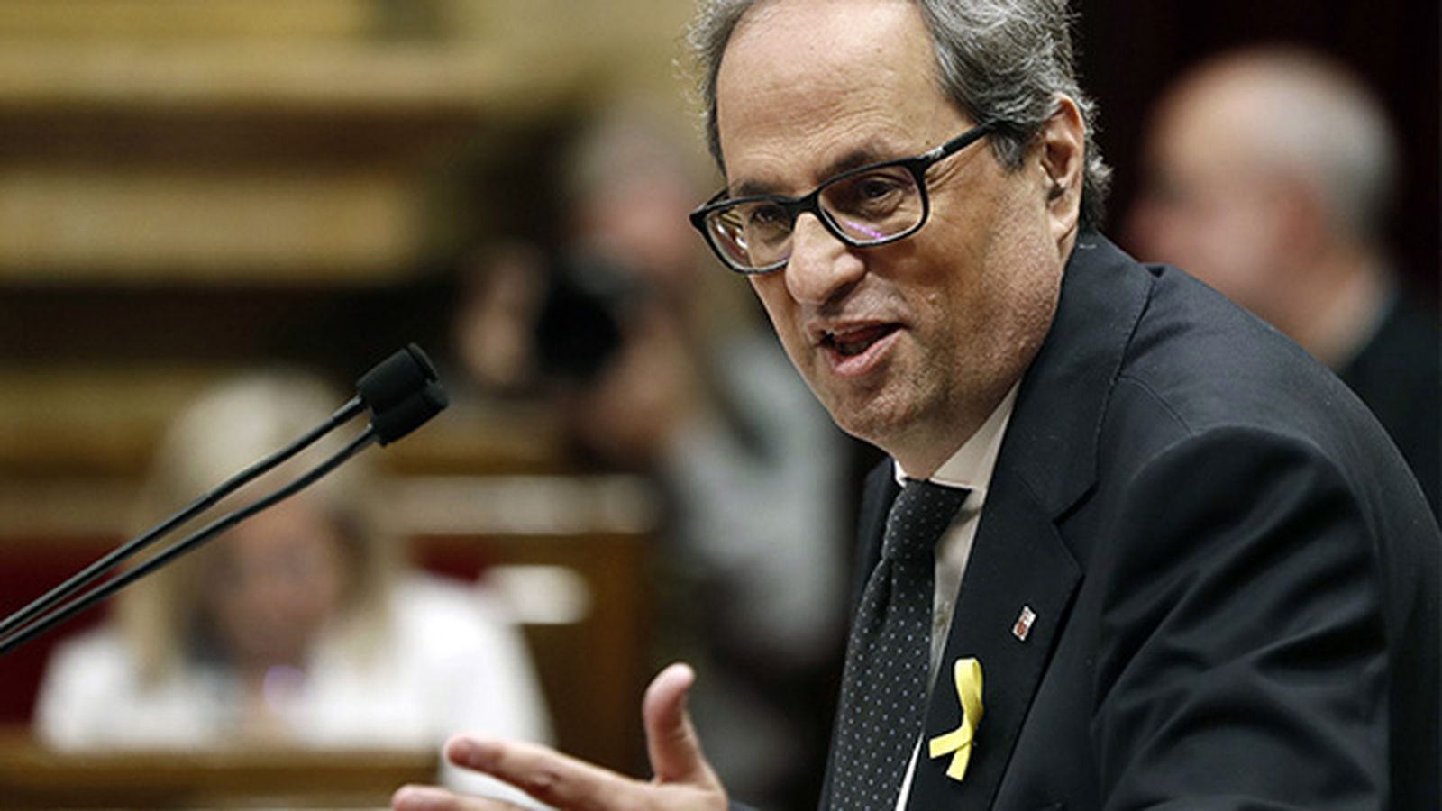 Quim Torra, president de la Generalitat de Catalunya, al Parlament