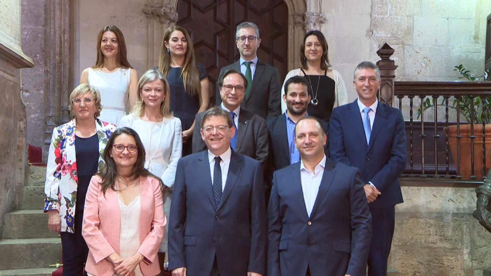 El nou Consell valencià, aquest dilluns després de la presa de possessió