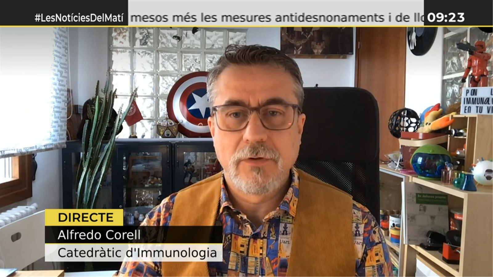 Alfredo Corell en 'Les notícies el matí'