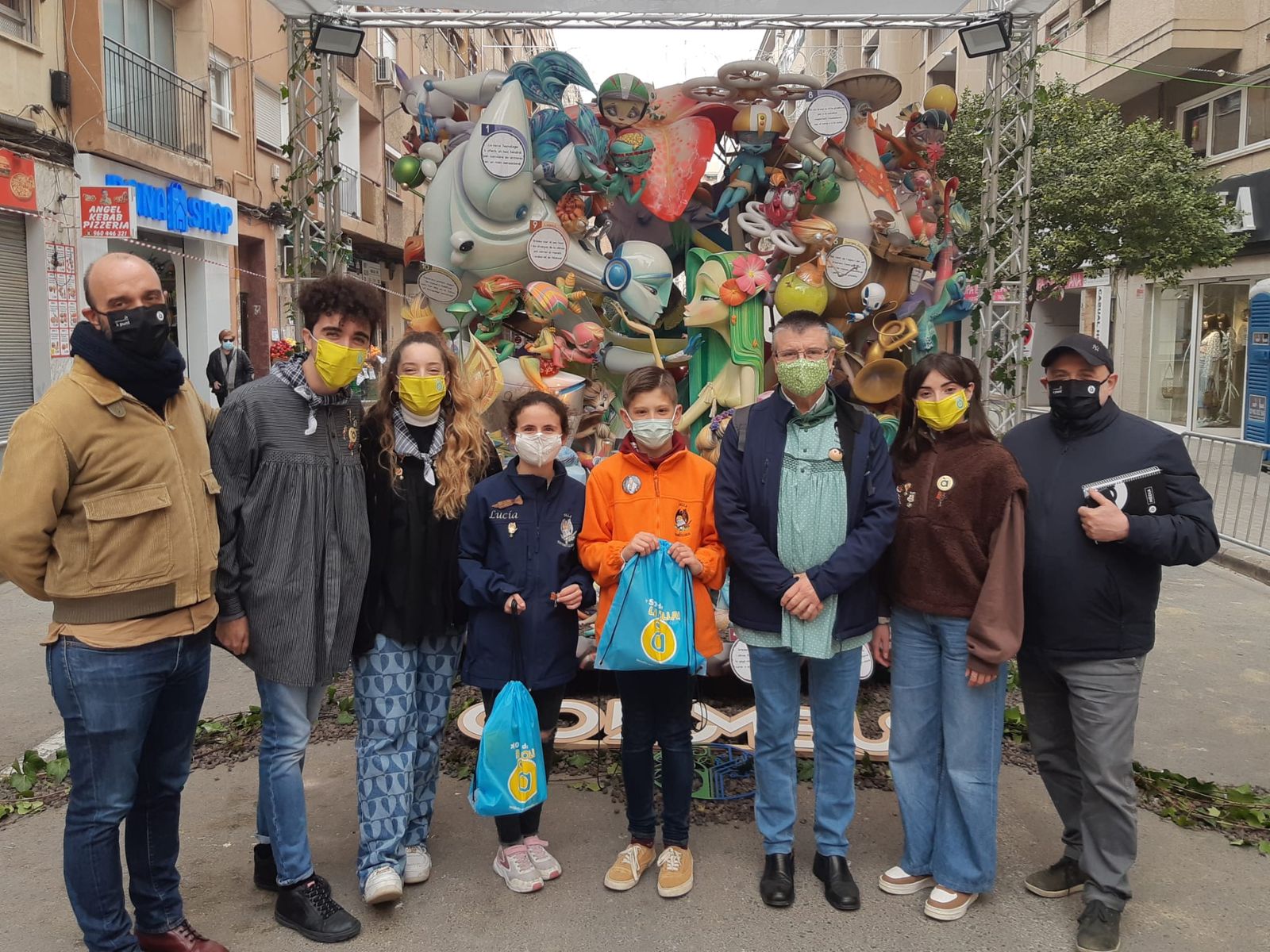 Jurat dels premis La Colla a les Falles a la falla Gayano Lluch