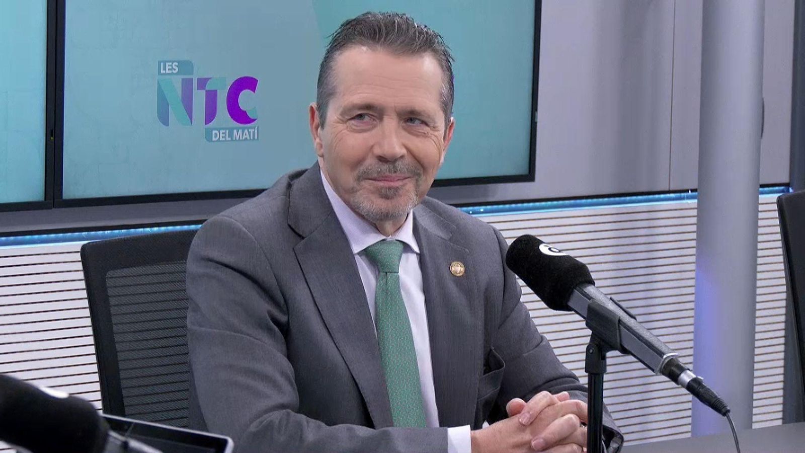 El rector de la Politècnica de València, José Capilla, durant l'entrevista en 'Les notícies del matí'