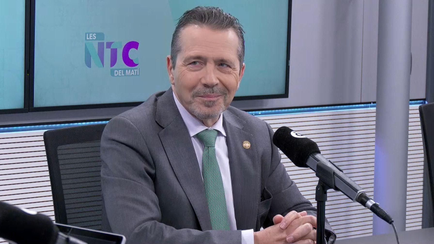 El rector de la Politècnica de València, José Capilla, durant l'entrevista en 'Les notícies del matí'