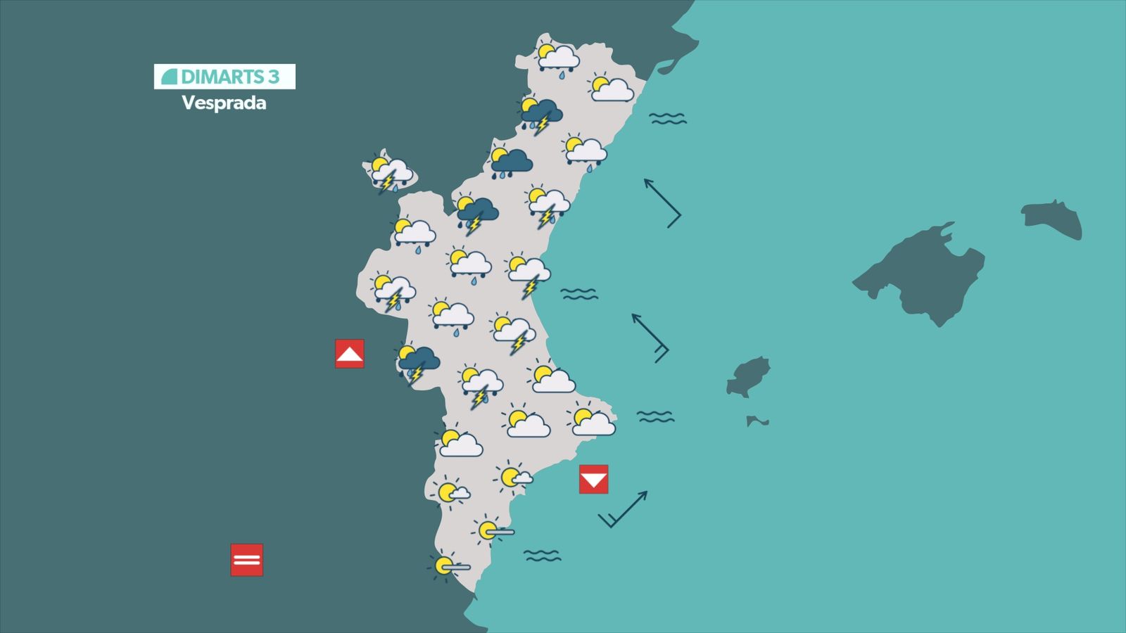 Previsió d'este dimarts