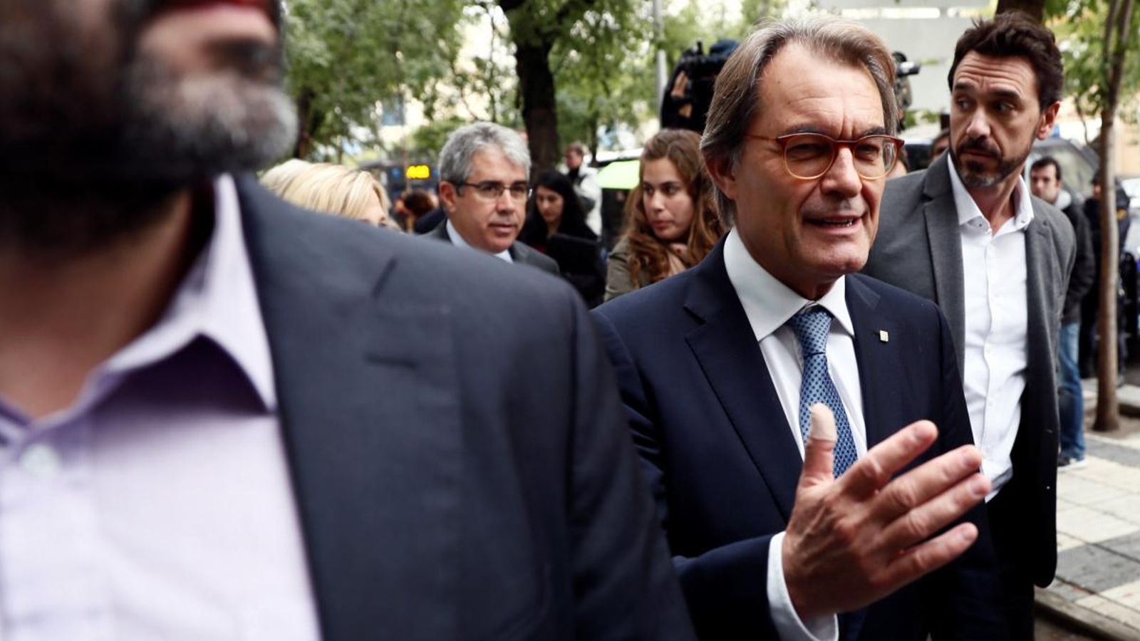 Artur Mas, a la seua eixida del Tribunal de Comptes