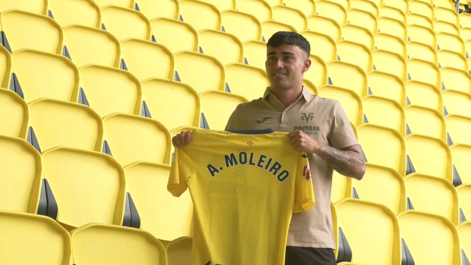 El nou futbolista del Villarreal, Alberto Moleiro